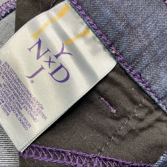 NYDJ Crop Jeans blue jeans dark wash size 6 - Picture 6 of 12